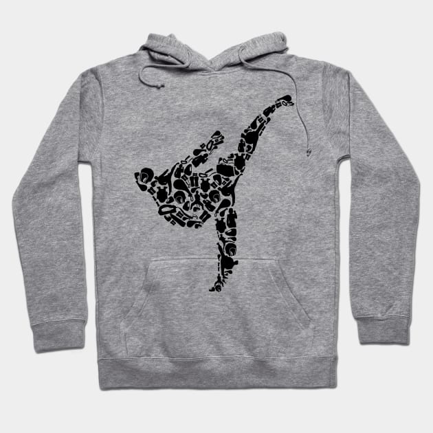 Fighter martial arts illustration Hoodie by ShirtyLife